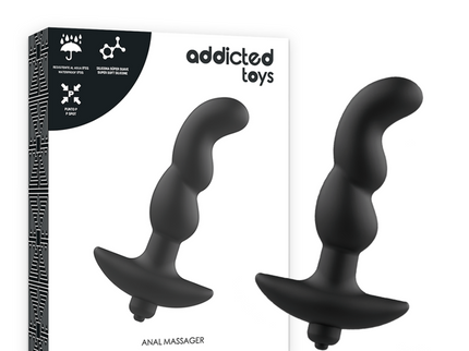 ADDICTED TOYS - ANAL MASSAGER WITH BLACK VIBRATION MODEL 2