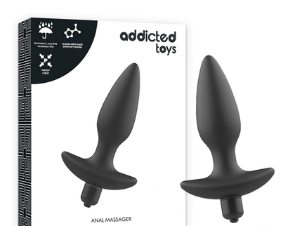 ADDICTED TOYS - MASSAGER PLUG ANAL WITH VIBRATION BLACK