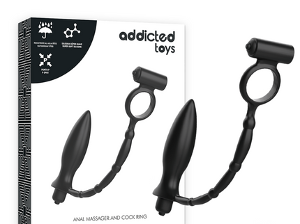 ADDICTED TOYS - ANAL PLUG WITH VIBRATORY RING