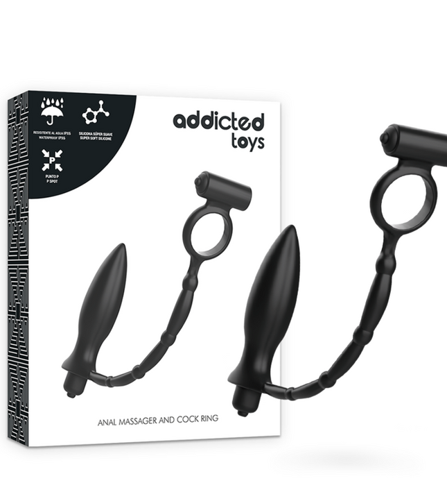 ADDICTED TOYS - ANAL PLUG WITH VIBRATORY RING