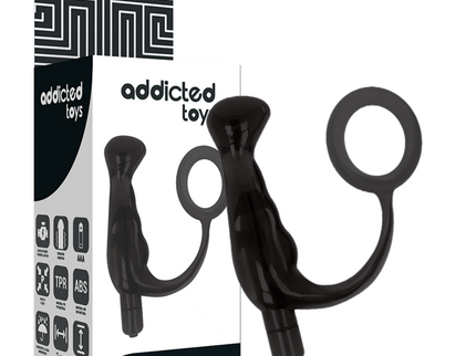 ADDICTED TOYS - VIBRATOR PROST TICO BLACK 10 CM