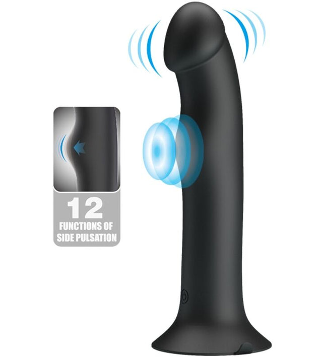 PRETTY LOVE - MURRAY BLACK CLITORAL VIBRATOR AND SUCKER