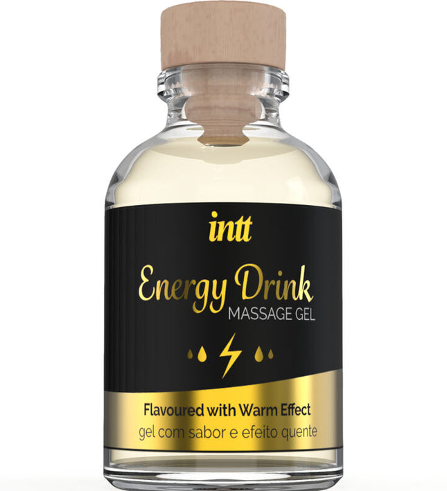 INTT MASSAGE & ORAL SEX - MASSAGE GEL WITH FLAVORED ENERGY CA DRINK AND HEATING EFFECT