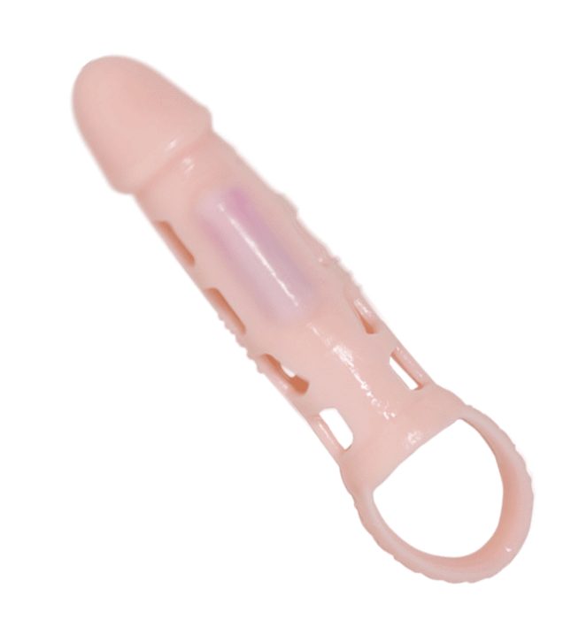 PRETTY LOVE - HARRISON PENIS EXTENDER COVER WITH VIBRATION AND STRAP 13.5 CM
