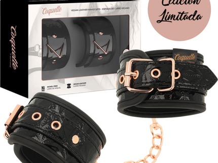 COQUETTE CHIC DESIRE - BLACK EDITION PREMIUM HANDCUFFS WITH NEOPRENE LINING