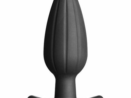 ELECTRASTIM - SILICONE BLACK ROCKER BUTT PLUG LARGE