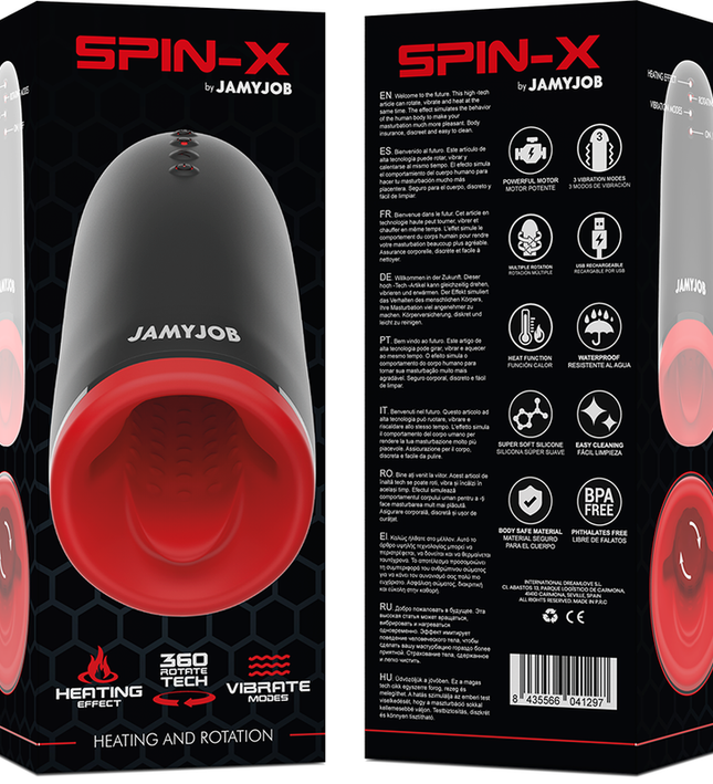 JAMYJOB - SPIN-X HEATING AND ROTATION MASTURBATOR
