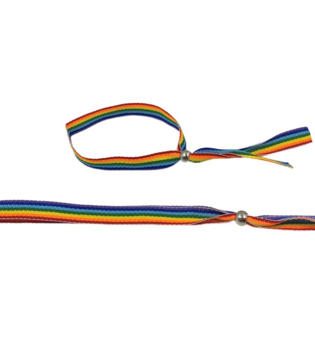 PRIDE - LGBT FLAG SILVER BALL BRACELET