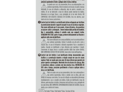 CONTROL - INFINITY SILICONE BASED LUBRICANT 75 ML