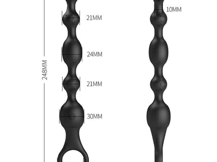 PRETTY LOVE - VAN ANAL BALLS 10 VIBRATIONS RECHARGEABLE SILICONE