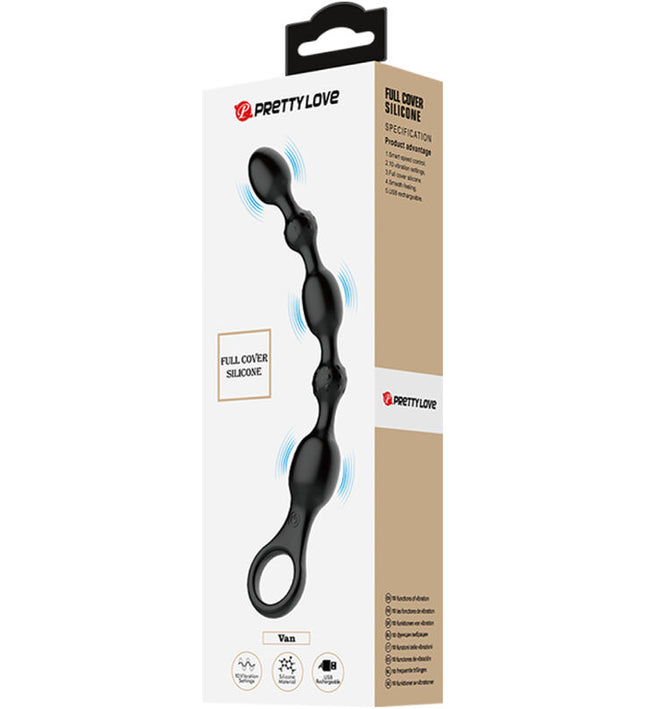 PRETTY LOVE - VAN ANAL BALLS 10 VIBRATIONS RECHARGEABLE SILICONE