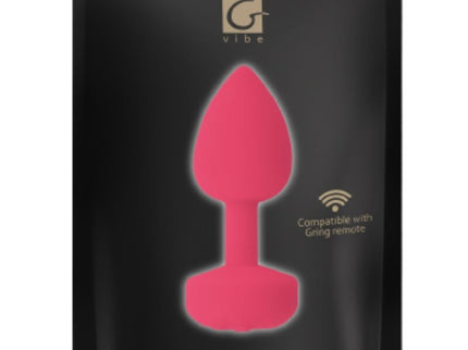 G-VIBE - FUNTOYS GPLUG ANAL RECHARGEABLE VIBRATOR SMALL NEON PINK 3CM
