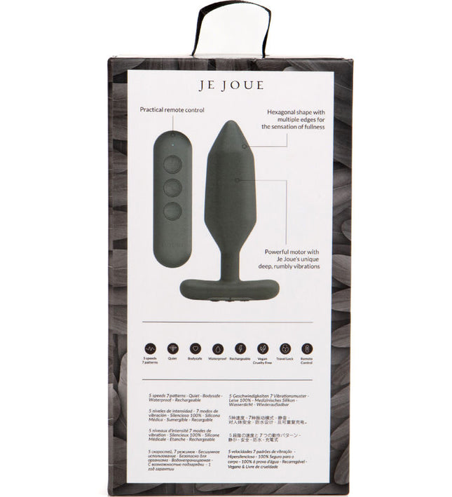 JE JOUE - ONYX ANAL PLUG VIBRATOR BLACK