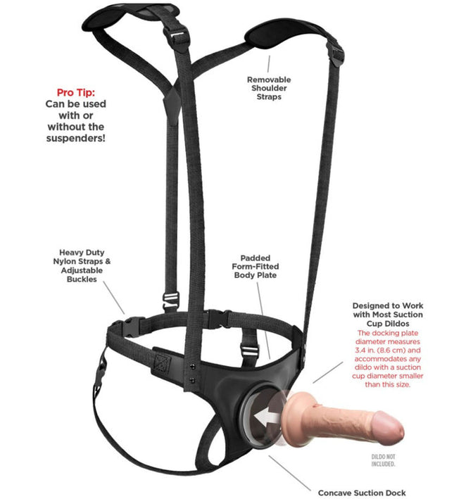 PIPEDREAMS - BODY DOCK STRAP-ON SUSPENDERS