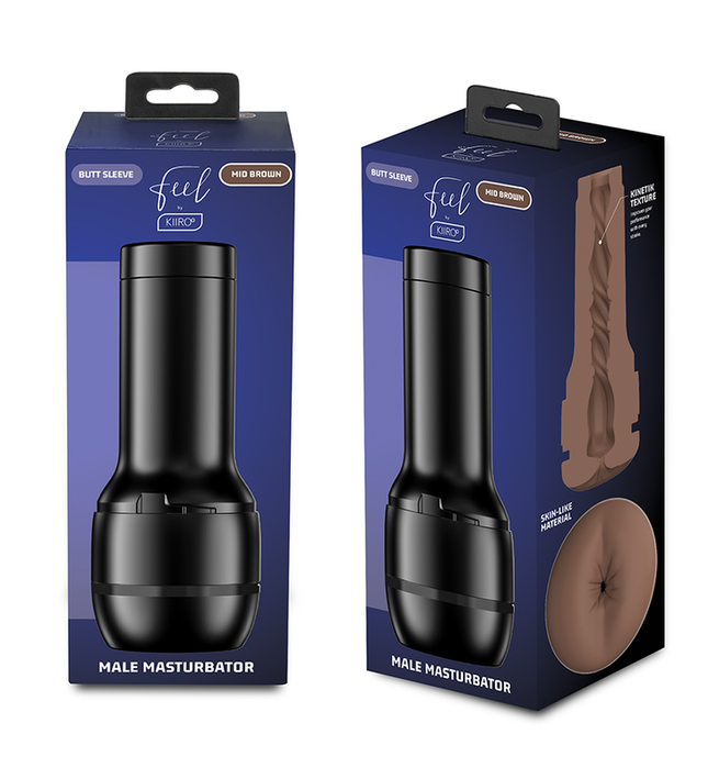 KIIROO - FEEL STROKER GENERIC BUTT MASTURBATOR - MID BROWN