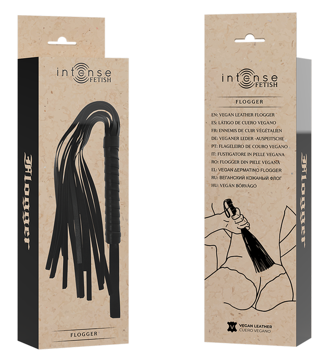 INTENSE - FETISH VEGAN LEATHER FLOGGER