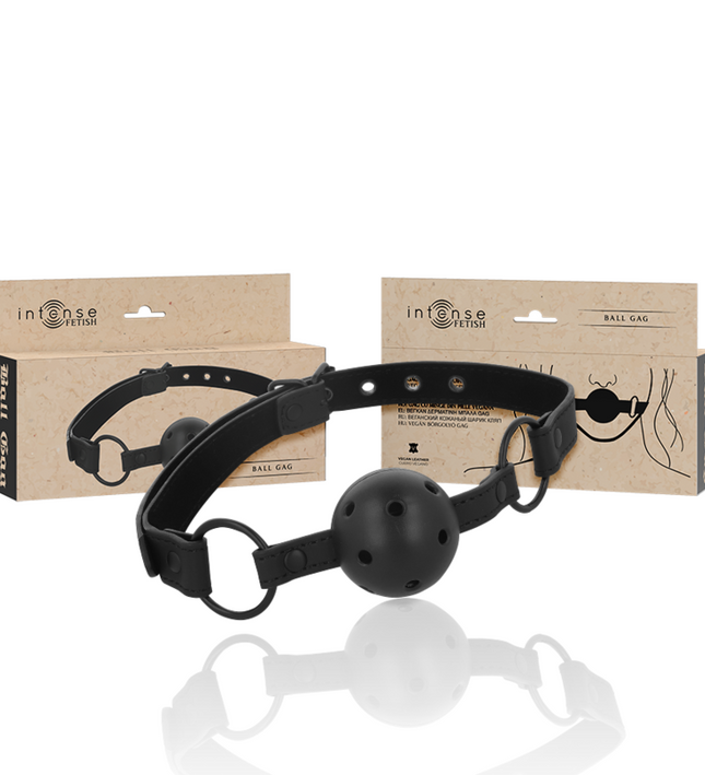 INTENSE - FETISH VEGAN LEATHER BALL GAG
