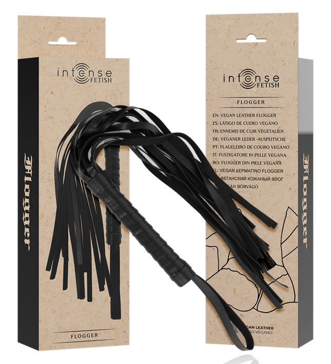 INTENSE - FETISH VEGAN LEATHER FLOGGER