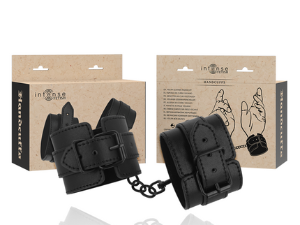 INTENSE - FETISH VEGAN LEATHER HANDCUFFS