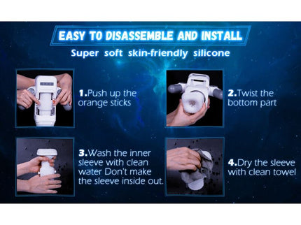 GAME CUP - THRUSTING VIBRATION MASTURBATOR WITH HEATING FUNCTION AND MOBILE SUPPORT - BLACK