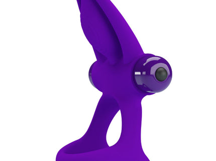 PRETTY LOVE - VIBRATOR RING 10 VIBRATIONS VIOLET SILICONE