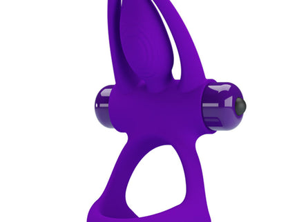 PRETTY LOVE - VIBRATOR RING 10 VIBRATIONS VIOLET SILICONE