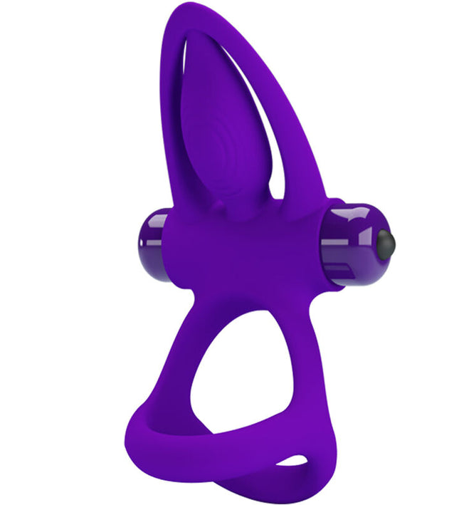 PRETTY LOVE - VIBRATOR RING 10 VIBRATIONS VIOLET SILICONE
