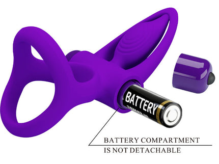 PRETTY LOVE - VIBRATOR RING 10 VIBRATIONS VIOLET SILICONE