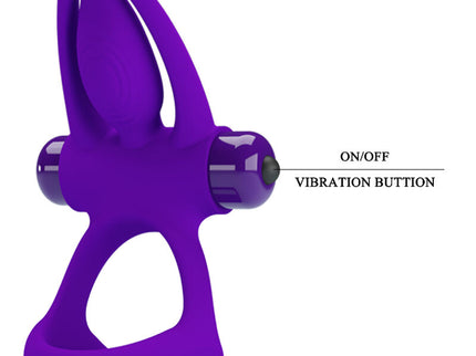 PRETTY LOVE - VIBRATOR RING 10 VIBRATIONS VIOLET SILICONE