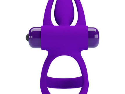 PRETTY LOVE - VIBRATOR RING 10 VIBRATIONS VIOLET SILICONE