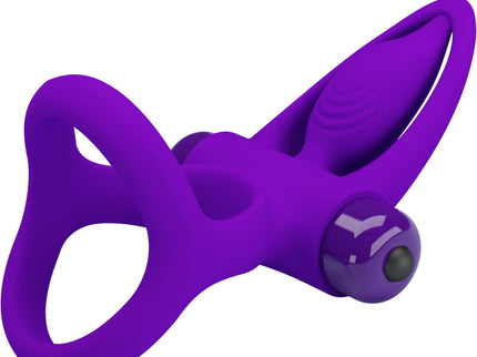 PRETTY LOVE - VIBRATOR RING 10 VIBRATIONS VIOLET SILICONE