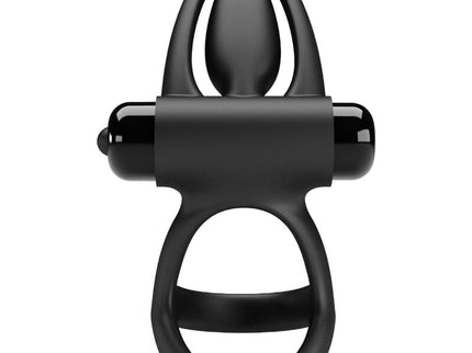 PRETTY LOVE - VIBRATING RING 10 VIBRATIONS BLACK SILICONE