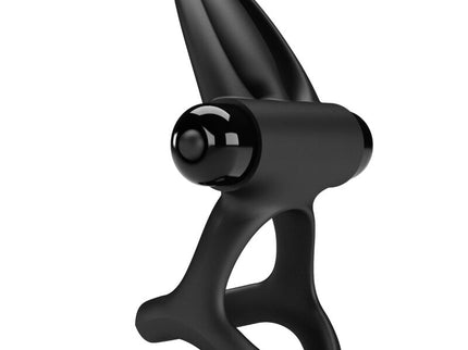 PRETTY LOVE - VIBRATING RING 10 VIBRATIONS BLACK SILICONE