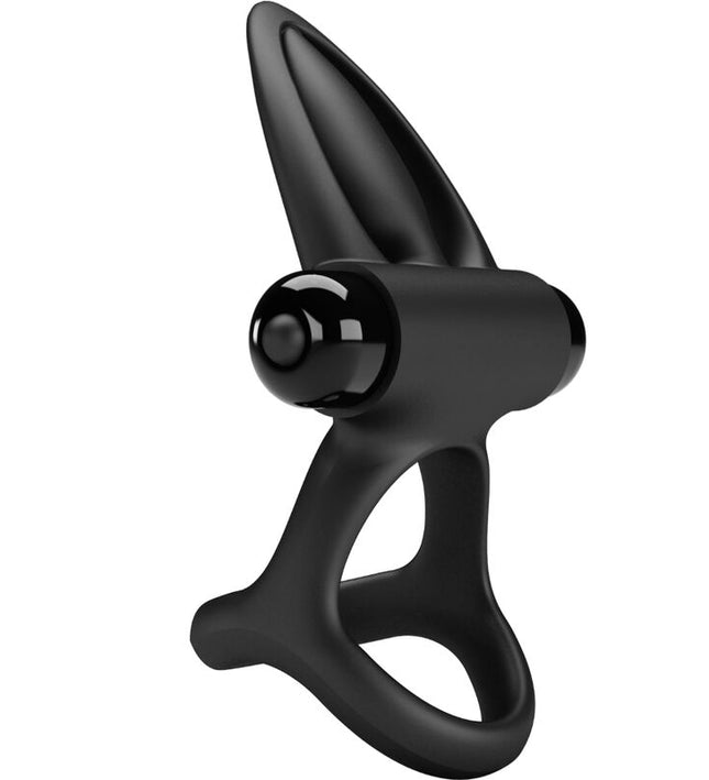 PRETTY LOVE - VIBRATING RING 10 VIBRATIONS BLACK SILICONE