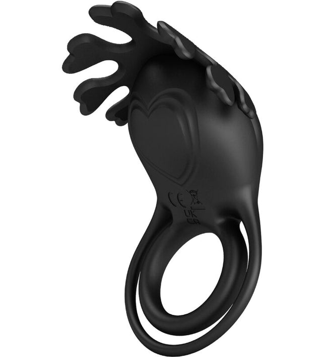 PRETTY LOVE - RUBEN VIBRATOR RING 7 VIBRATIONS BLACK SILICONE