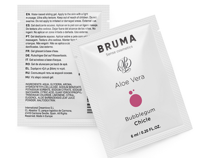 BRUMA - ALOE VERA SLIDING GEL BUBBLEGUM FLAVOR 6 ML