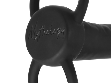 MYTHOLOGY - COBI ONYX ANAL DILDO WITH COCK AND TESTICLE RING 13 SILICONE CM