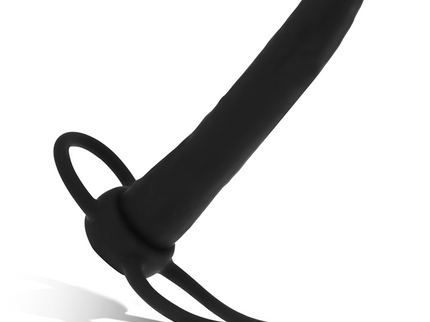 MYTHOLOGY - COBI ONYX ANAL DILDO WITH COCK AND TESTICLE RING 13 SILICONE CM