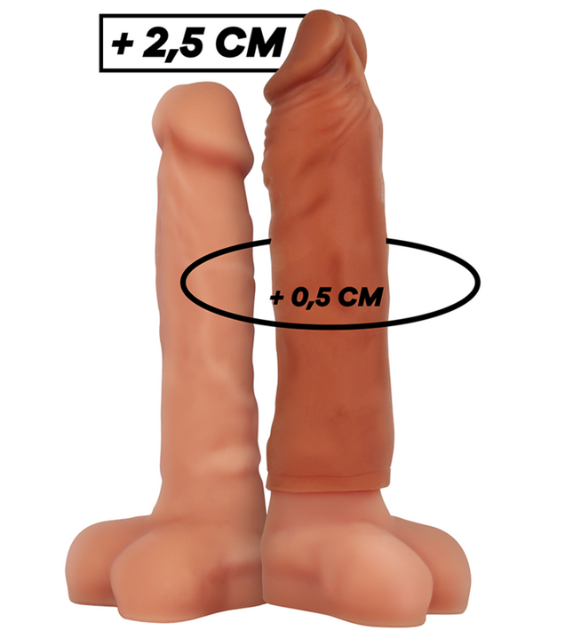 VIRILXL - LIQUID SILICONE V5 BROWN PENIS EXTENSION