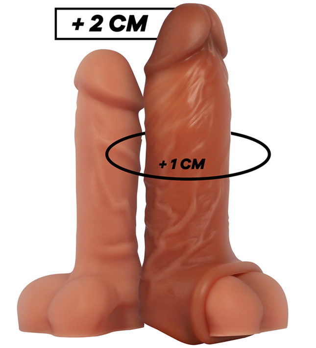 VIRILXL - LIQUID SILICONE V7 BROWN PENIS EXTENSION