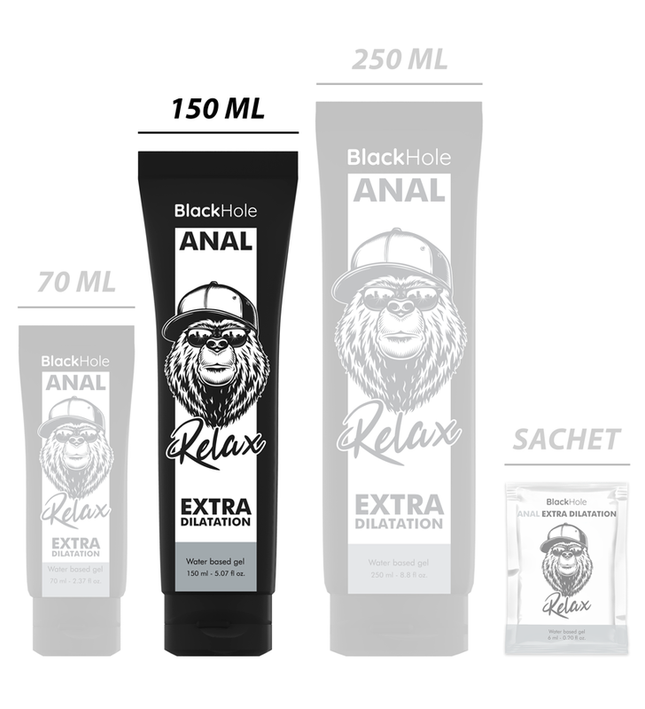 BLACK HOLE - WATER BASE GEL ANAL DILATION 150 ML