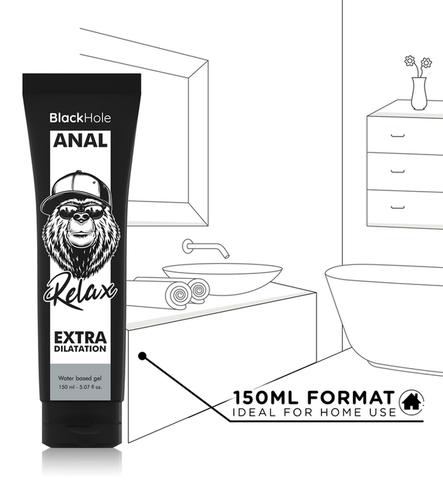 BLACK HOLE - WATER BASE GEL ANAL DILATION 150 ML