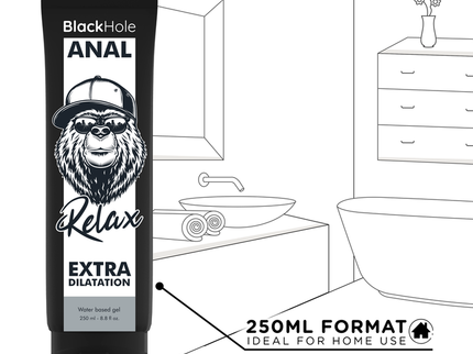 BLACK HOLE - WATER BASE GEL ANAL DILATION 250 ML