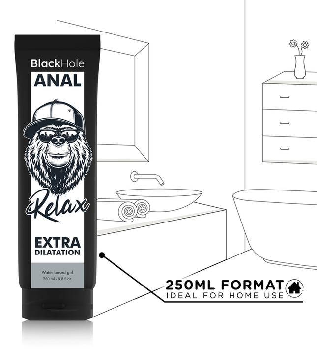 BLACK HOLE - WATER BASE GEL ANAL DILATION 250 ML
