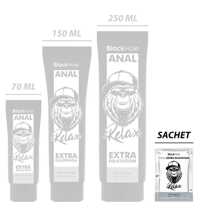 BLACK HOLE - WATER BASED GEL EXTRA DILATATION 6 ML SINGLE DOSE