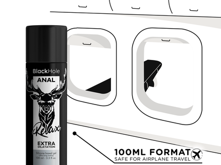 BLACK HOLE - GEL SILICONE BASE ANAL DILATION 100 ML