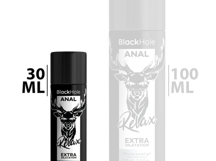BLACK HOLE - GEL SILICONE BASE ANAL DILATION 30 ML