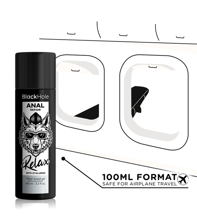 BLACK HOLE - ANAL REPAIR WATER BASED RELAX WITH HYALURON 100 ML