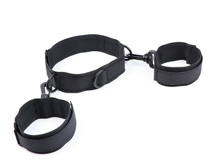 OHMAMA FETISH - NYLON HANDCUFFS AND COLLAR