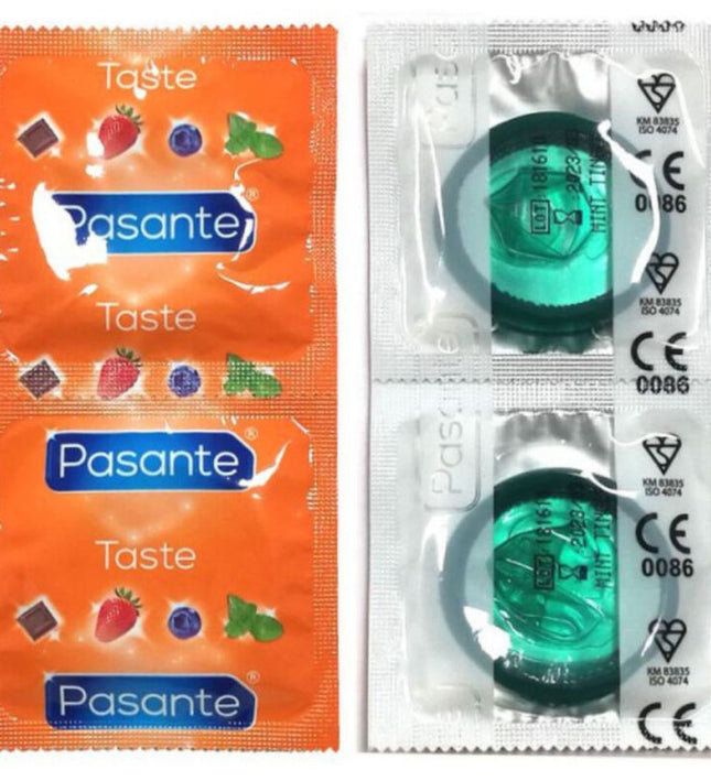 PASANTE - CONDOMS FLAVOR MINT BAG 144 UNITS
